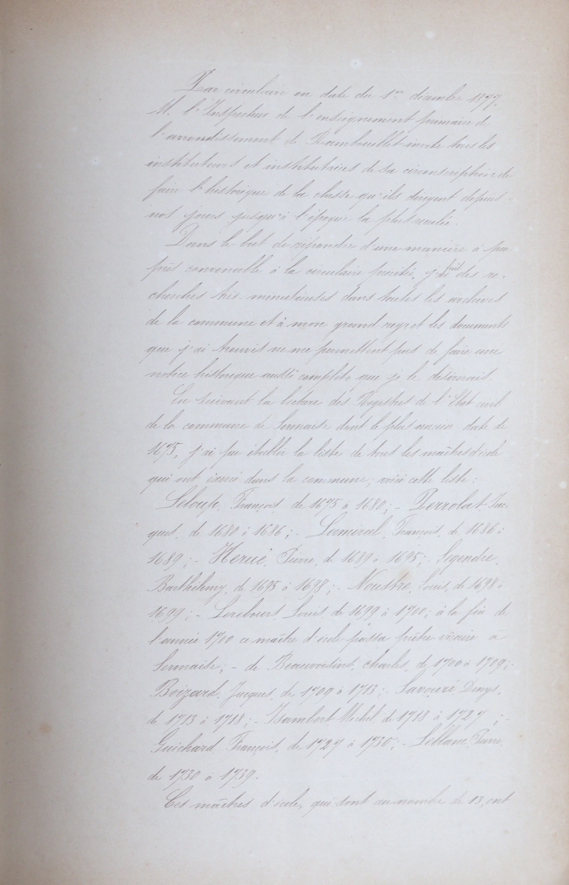 Manuscrit original de Louis Théodore Vernier, feuillet 9/24
